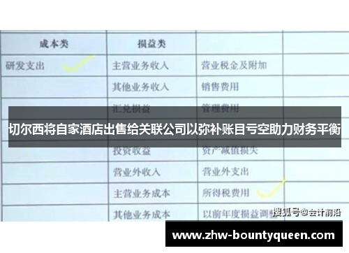 切尔西将自家酒店出售给关联公司以弥补账目亏空助力财务平衡